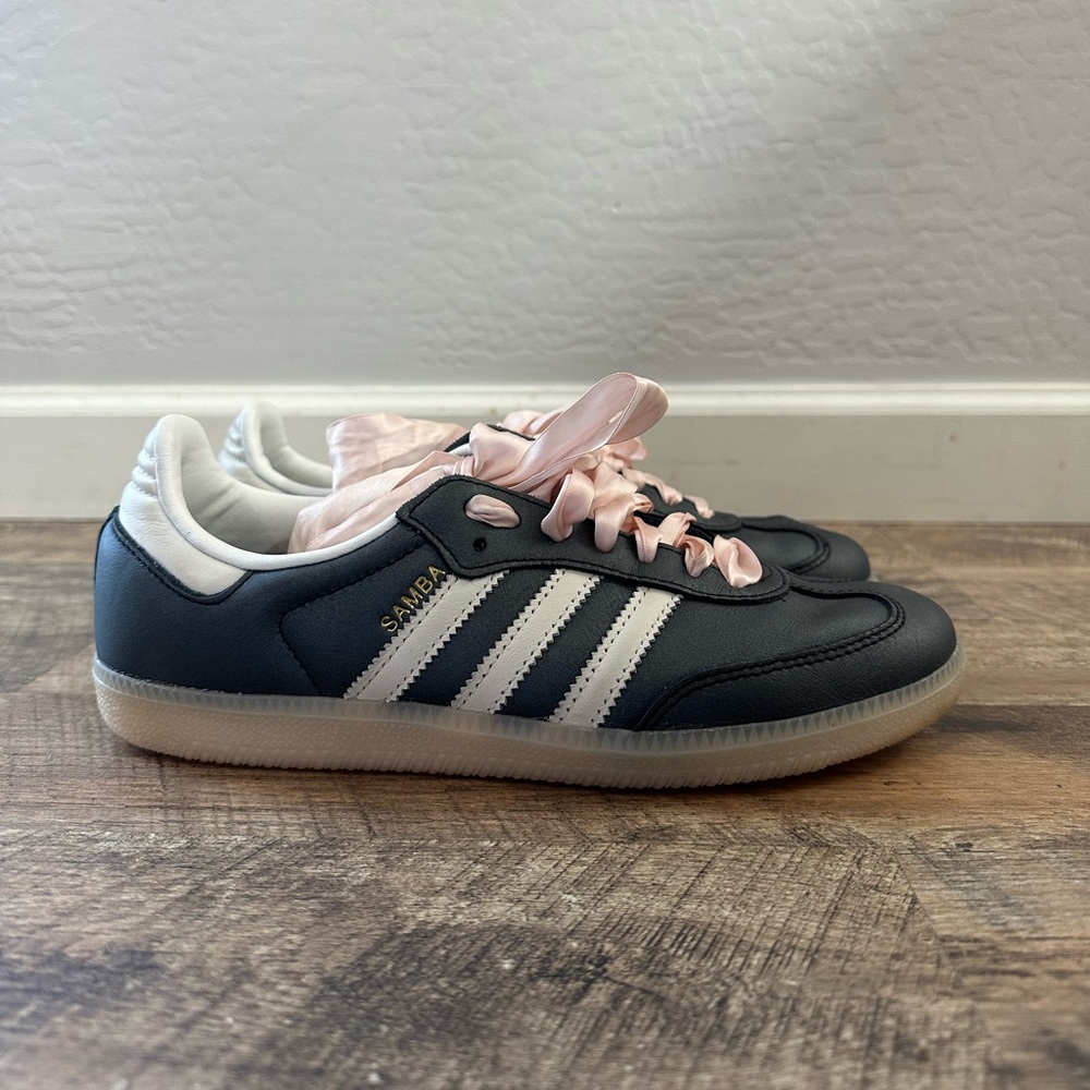 adidas Samba Black and White Sneakers - Picture 4 of 13